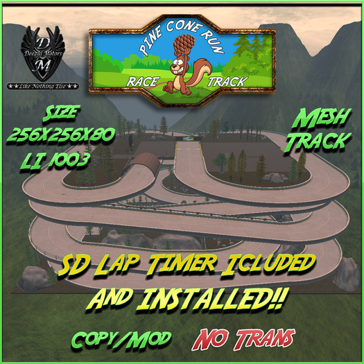 Second Life Marketplace - (DM) Pine Cone Run Track