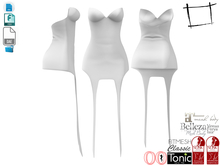 Dae Obj FBX For Strapless Dress With Front Suspender Slink, Maitreya, Belleza, Tonic, Ocacin Standard
