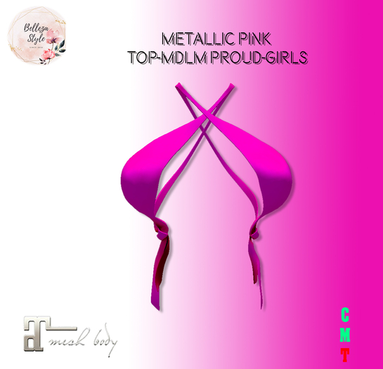 Metallic Pink Top-MdlM Proud-Girls