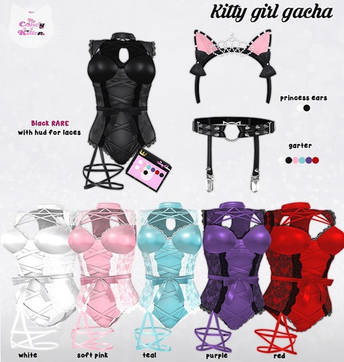 *CK* Kitty girl bodysuit MAITREYA white