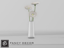 Fancy Decor: Lisa Vase of Daisies