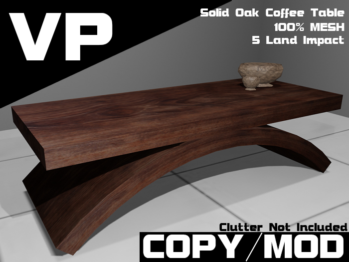VP. Solid Oak Coffee Table (COPY)(MOD)