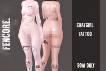 FENCORE. Chat girl Tattoo