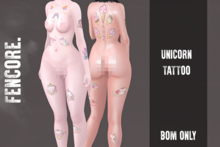 FENCORE. Unicorn Tattoo