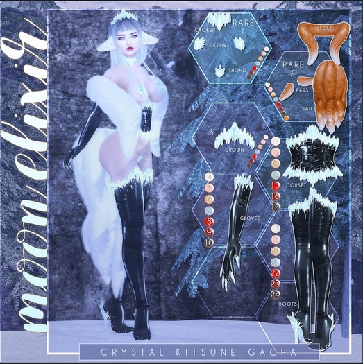 Moon Elixir - Crystal Kitsune - 15 - Lara - Corset - Red