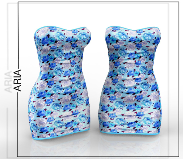 Blue Rose Dress