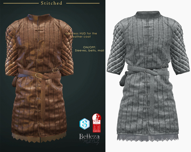 (Stitched) Aegor Tunic - Light Gray