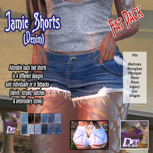 DFF Jamie Shorts (Denim)  #Fatpack