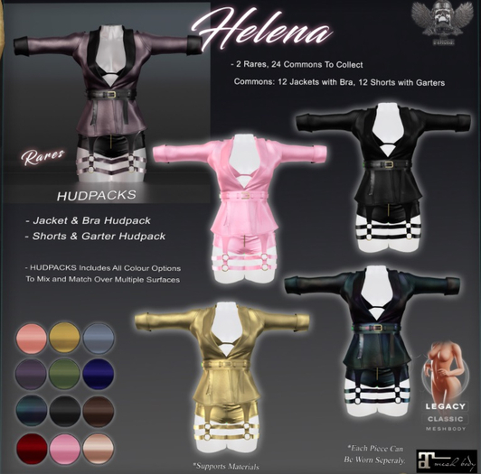 [The Forge] Hellena Shorts, Maitreya, Slate