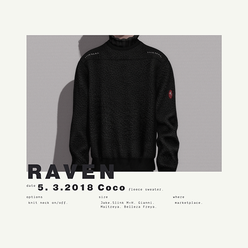 Hiemal - Coco Fleece Sweater Raven