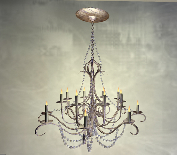 *DI* CRYSTALS & CANDLES LAMP COPPER BOX