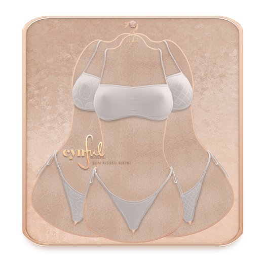 Cynful Sun Kissed Bikini - White   [(Check description for included sizes)
