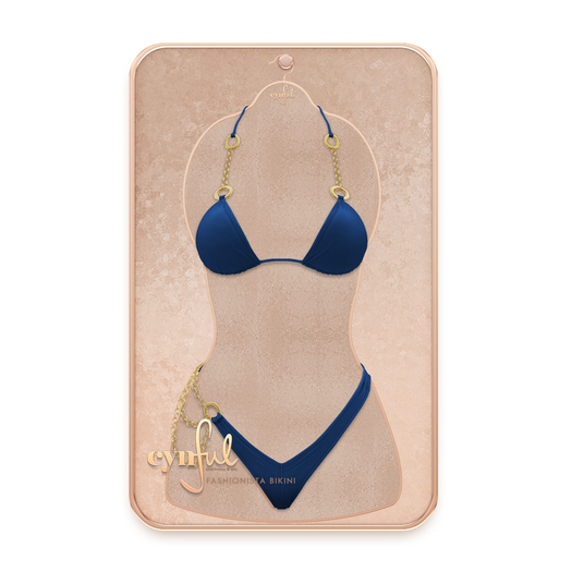 Cynful Fashionista Bikini - Navy  (Check description for included sizes)
