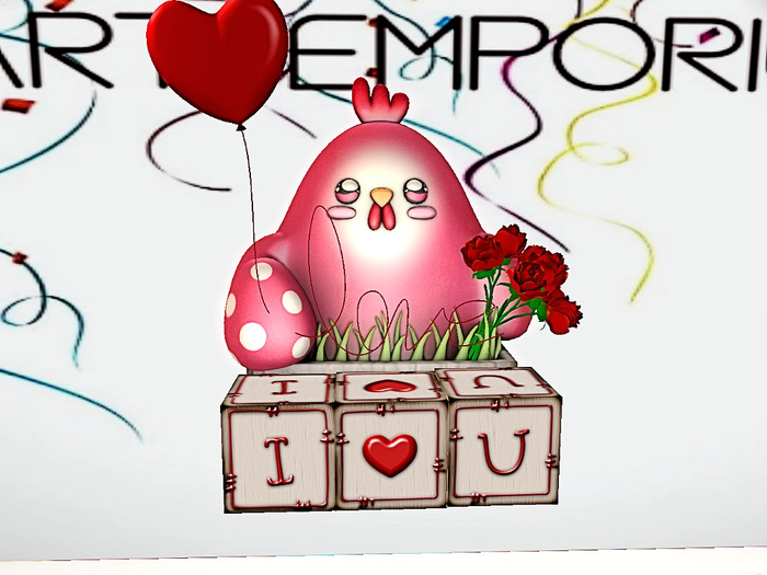 [Art Emporium] Gift Ideas(boxed)- I Love You Chicken