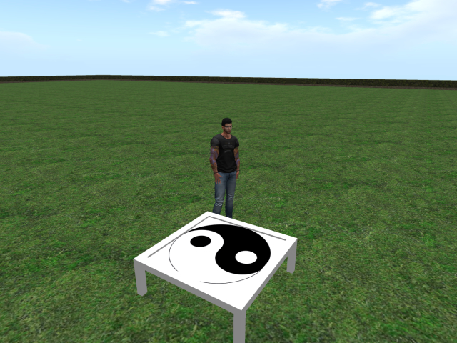 Ying Yang Table_Mesh_White