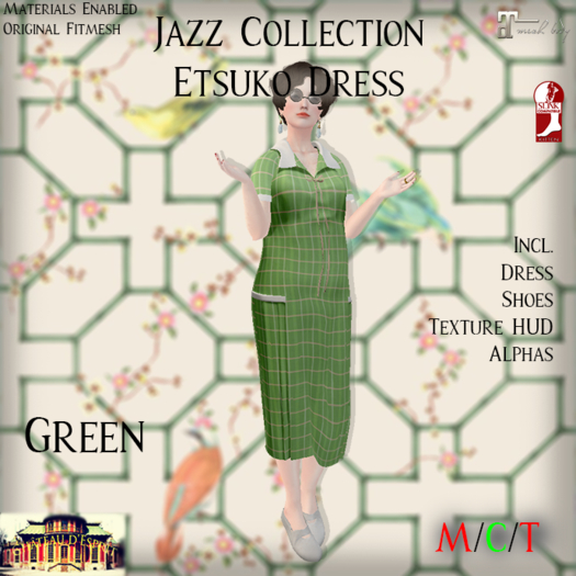 ~CdE~ Jazz Etsuko GREEN Dress
