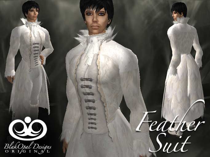 Ivory Feather Suit