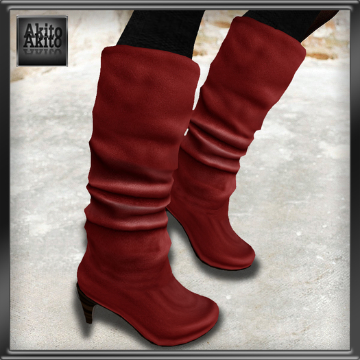 AKITO - Boots Fashion Rouge