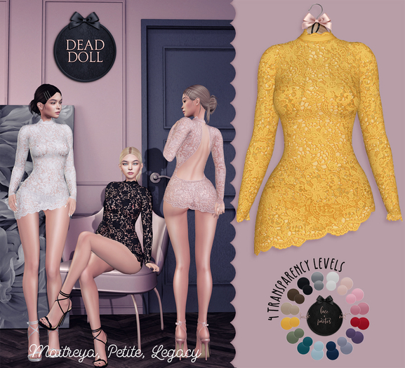 DEAD DOLL - Roxanne Dress - Yellow