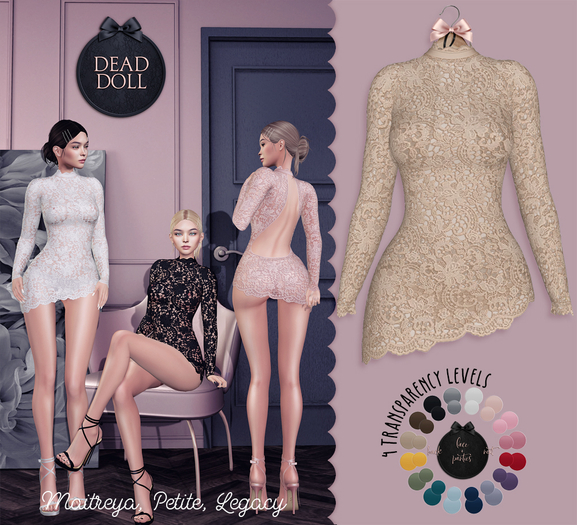 DEAD DOLL - Roxanne Dress - Sand