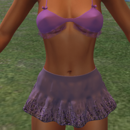 Top and Skirt Lavander Animated