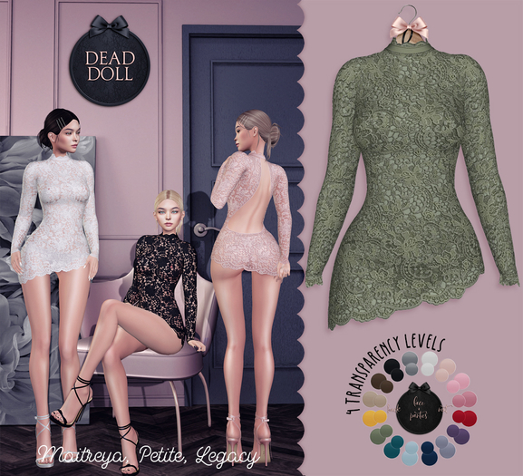 DEAD DOLL - Roxanne Dress - Green