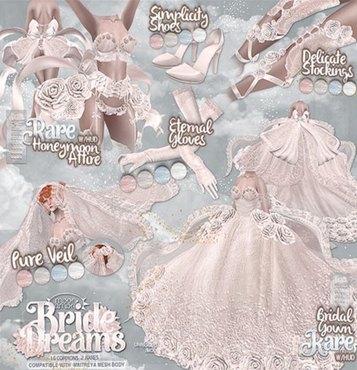 :Moon Amore: BrideDreams/ Delicate Stockings/  ROSE
