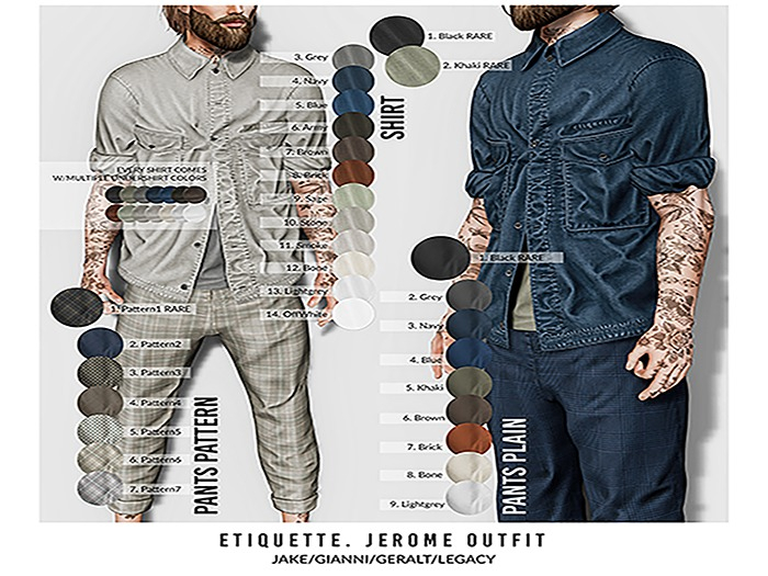 .etiquette. Jerome Pants Pattern1 RARE JAKE