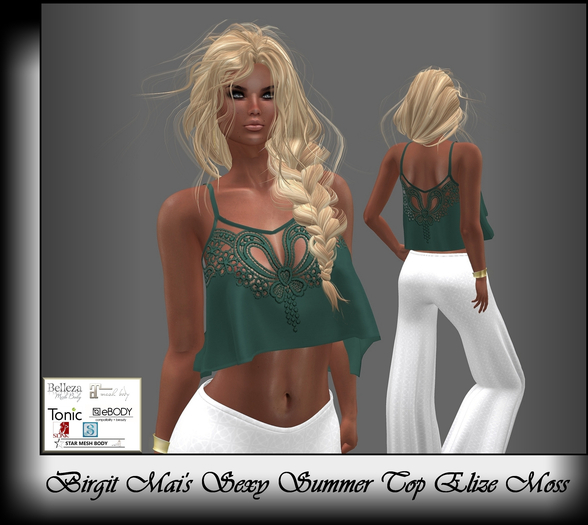Birgit Mai's Sexy Summer Top Elize in Moss