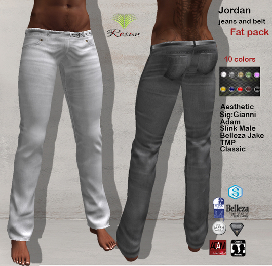Res_Jordan jeans Fat pack