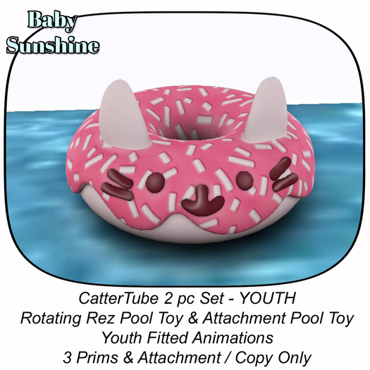 CatterTube Pink YOUTH  (ADD)