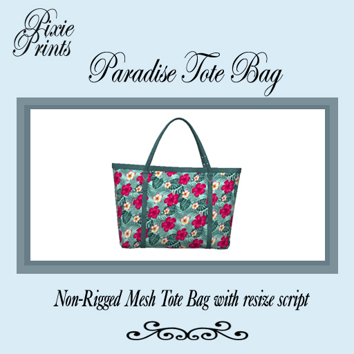 Pixie Prints - Paradise Tote Bag in Pink