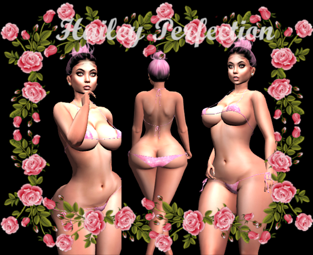 $ Hailey Perfection Bling Metallic Bikini Pink