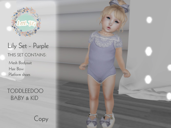 {Little Tots} Lily Set - Purple