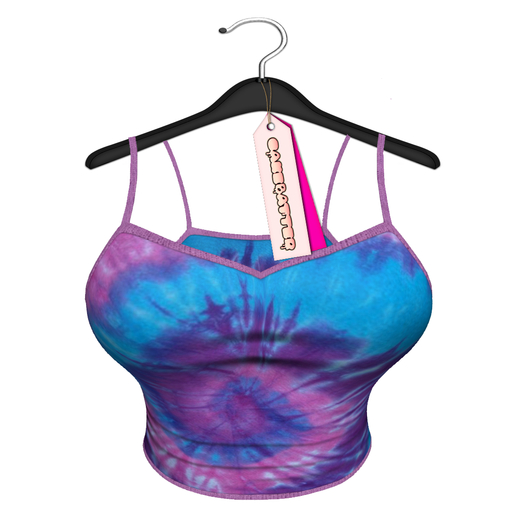 cakebatter / molly tie dye little tank / berry -BOXED-