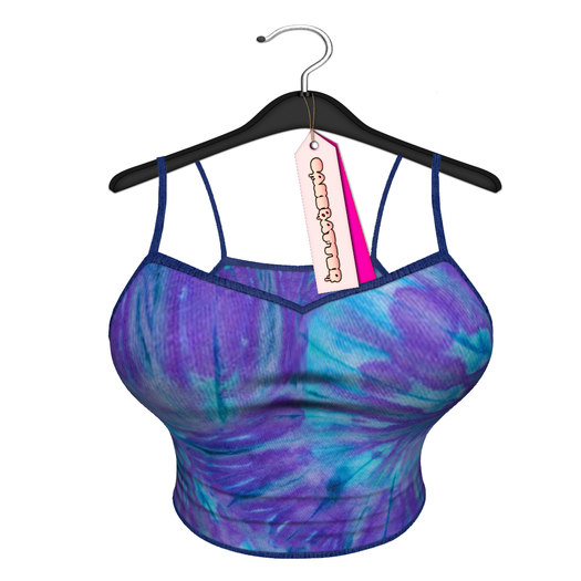 cakebatter / molly tie dye little tank / blue -BOXED-