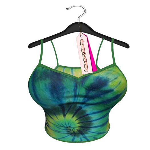 cakebatter / molly tie dye little tank / green -BOXED-
