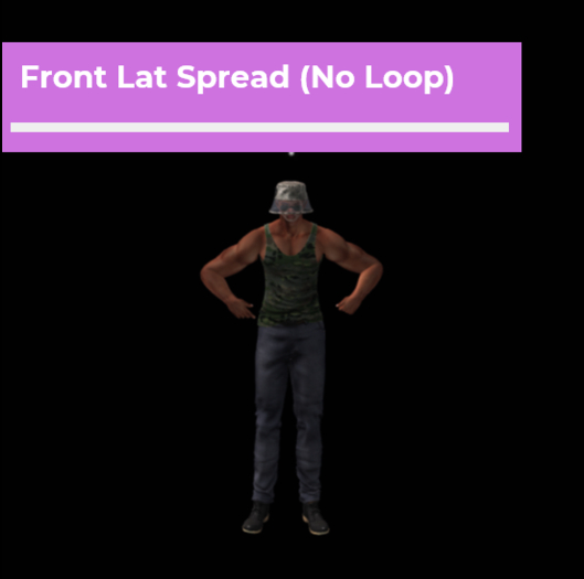 [Pose Ball] Front Lat Spread (No Loop)