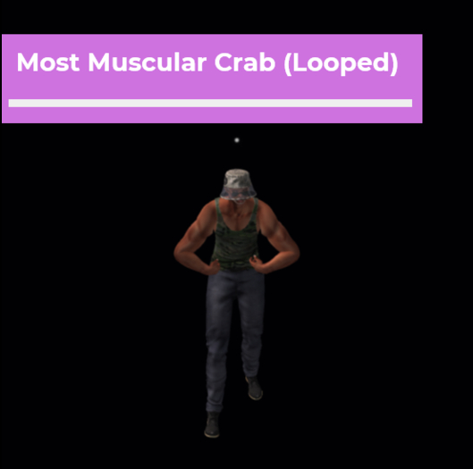 [Pose Ball] Most Muscular Crab (Looped)