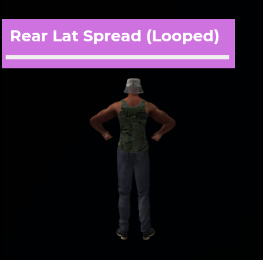 [Pose Ball] Rear Lat Spread (Looped)