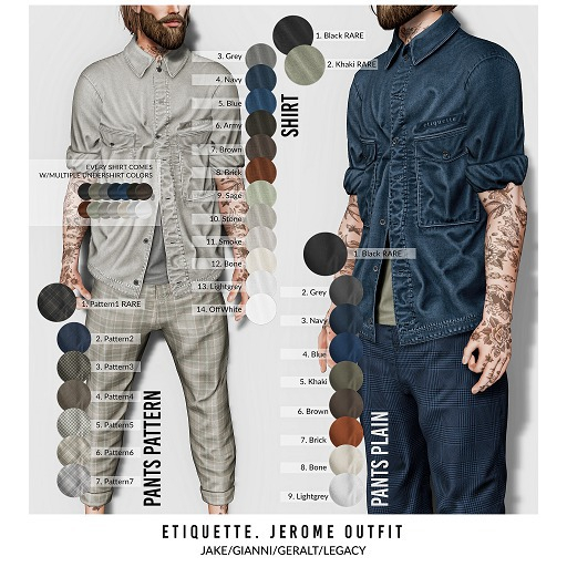 .etiquette. Jerome Pants Lightgrey