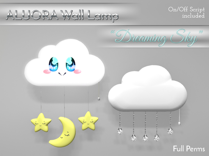ALUORA Wall Lamp "Dreaming Sky" - Full Perms