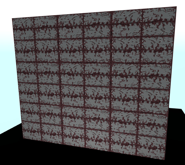 8 Bit Retro Aesthetic - Bricks HD Texture (Red Moss)