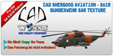 CAD SA S-61R Pelican BW Marine SAR Texture