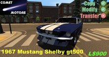 1967 Mustang Shelby gt500 Tribute