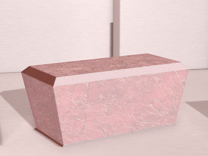 KH Marble Counter/Table in Pink (Silver)