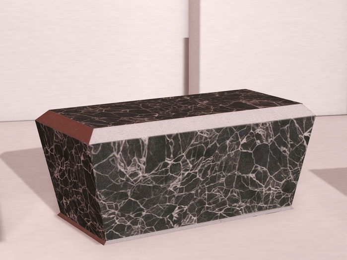 KH Marble Counter Table in BLACK
