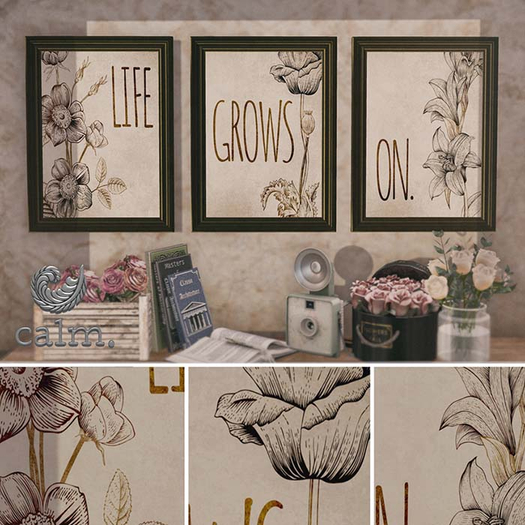 .Calm. Life Grows On Prints 