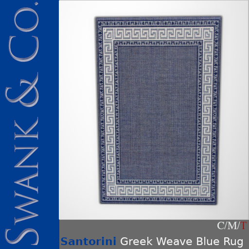 Swank & Co. Greek Weave Blue Rug (Box )