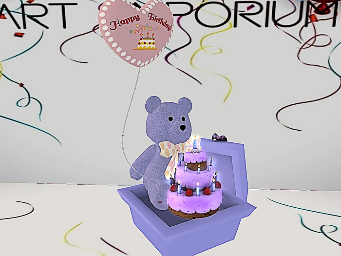 [Art Emporium] Gift Ideas(boxed)- Birthday Bear with Cake